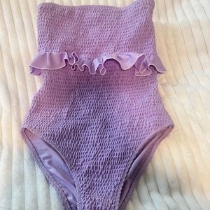 Tularosa purple one piece bathing suit